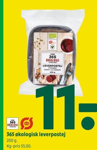 Coop 365 365 økologisk leverpostej tilbud