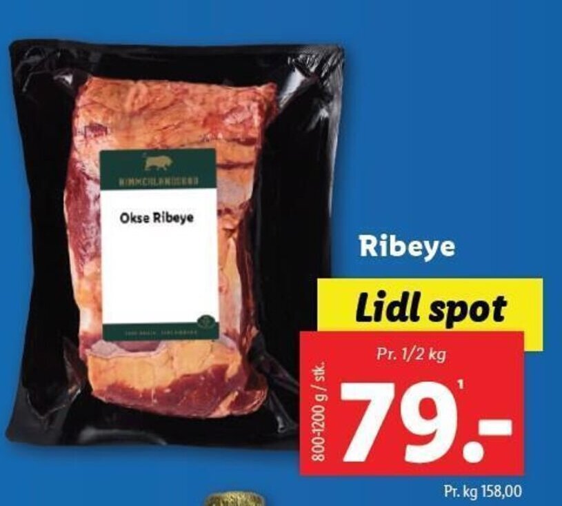Ribeye tilbud hos Lidl