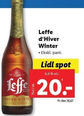 Lidl Leffe d'Hiver Winter tilbud