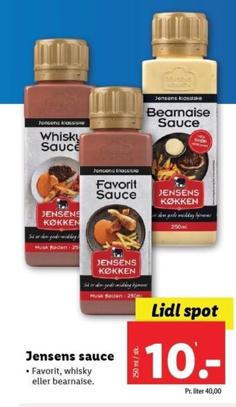 Lidl Jensens sauce tilbud