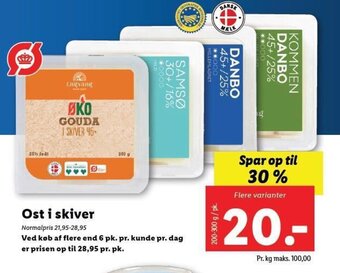Lidl Ost i skiver tilbud