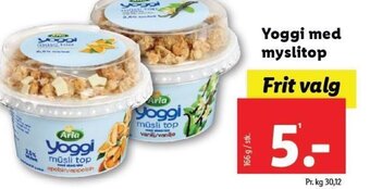Lidl Yoggi med myslitop tilbud