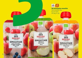 Coop 365 365 økologiske smoothie tilbud