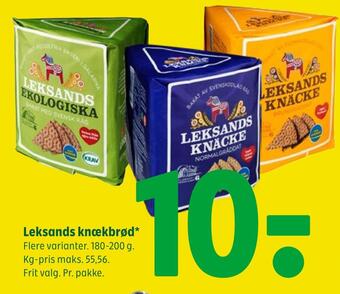 Coop 365 Leksands knækbrød tilbud