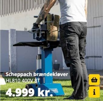 10-4 Byggecenter Scheppach brændekløver tilbud