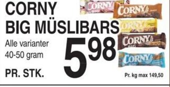 ABC Lavpris CORNY BIG MÜSLIBARS tilbud