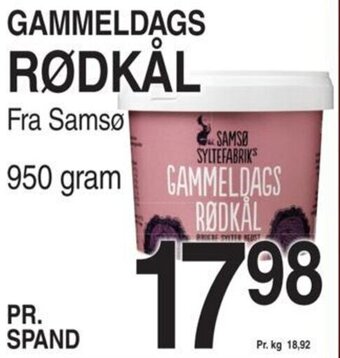 ABC Lavpris GAMMELDAGS RØDKAL tilbud