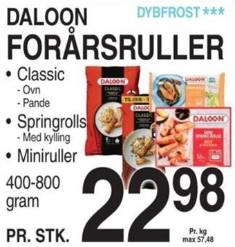 ABC Lavpris DALOON FORÅRSRULLER tilbud