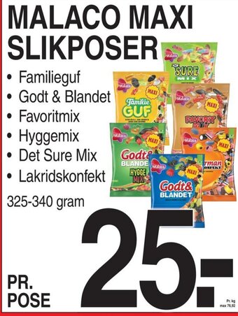 ABC Lavpris MALACO MAXI SLIKPOSER tilbud
