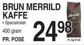 ABC Lavpris BRUN MERRILD KAFFE tilbud