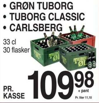 ABC Lavpris GRØN TUBORG TUBORG CLASSIC • CARLSBERG tilbud