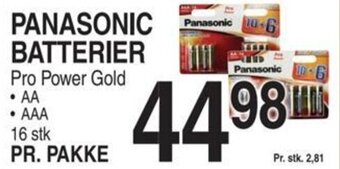 ABC Lavpris PANASONIC BATTERIER tilbud