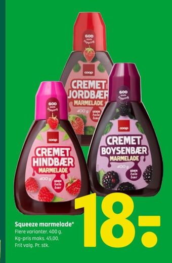 Coop 365 Coop cremet boysenbærmarmelade tilbud