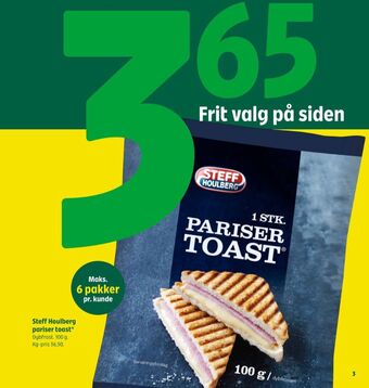Coop 365 Steff houlberg parisertoast tilbud