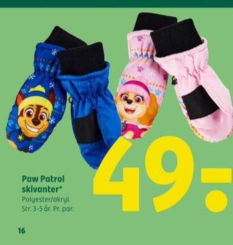 Coop 365 Paw patrol handsker tilbud