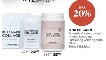 Plent marine collagen kosttilskud