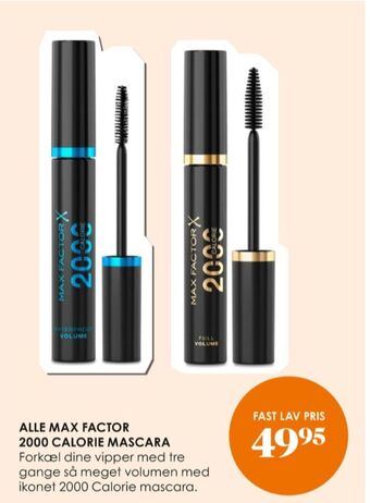 Matas Max factor mascara tilbud