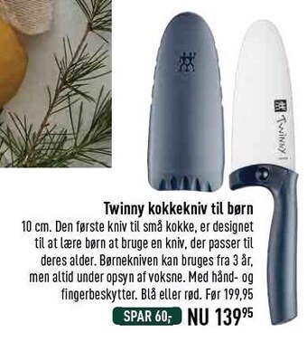 Imerco Twinny kokkekniv til børn tilbud