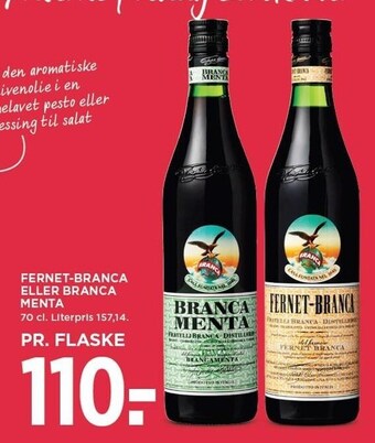 MENY Fernet-branca eller branca menta tilbud
