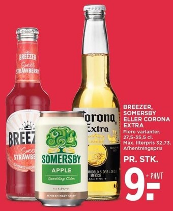 MENY Breezer, somersby eller corona extra tilbud