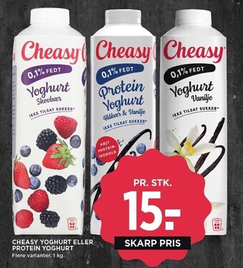 MENY Cheasy yoghurt eller protein yoghurt tilbud