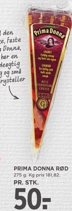 MENY Prima donna rød tilbud