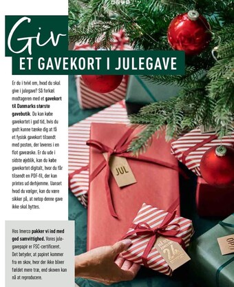 Giv et gavekort i julegave