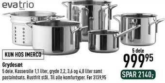 Imerco Grydesæt tilbud