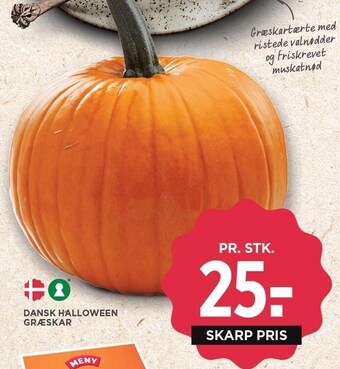MENY Dansk halloween græskar tilbud