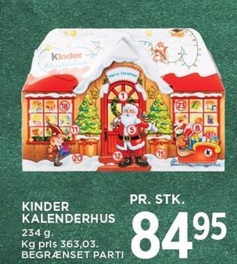 MENY Kinder kalenderhus tilbud