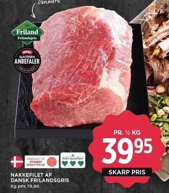 MENY Nakkefilet af dansk frilandsgris tilbud