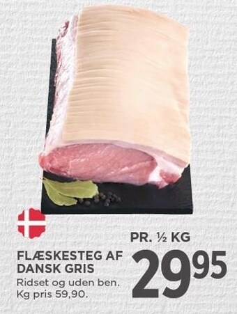 MENY Flæskesteg af dansk gris tilbud