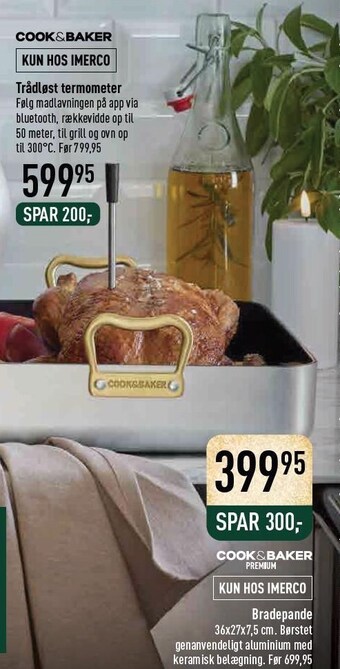 Imerco Cook & baker trådløst termometer tilbud