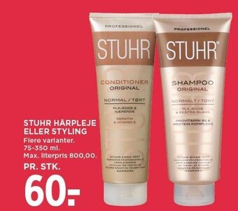 MENY Stuhr hårpleje el. styling tilbud