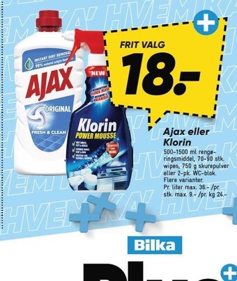 Ajax eller klorin