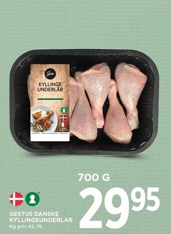 MENY Gestus danske kyllingeunderlår tilbud