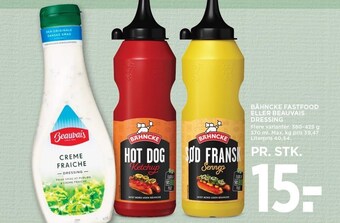 MENY Bähncke fastfood el. beauvais dressing tilbud