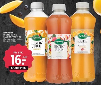 MENY Rynkeby rigtig juice eller smoothie tilbud