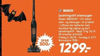 Bilka Ledningsfri støvsuger tilbud