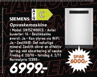 Bilka Opvaskemaskine tilbud