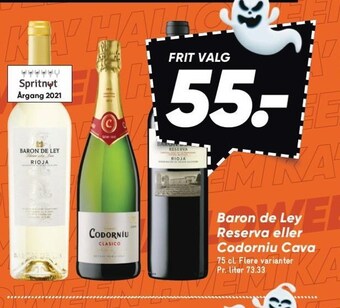 Baron de ley reserva eller codorniu cava