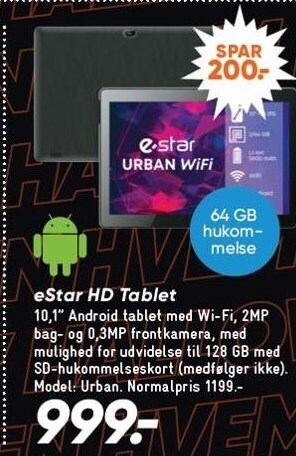 Bilka Estar hd tablet tilbud