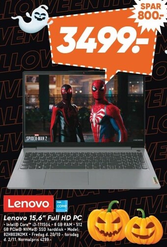 Bilka Lenovo 15,6'' full hd pc tilbud