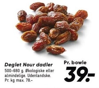 Bilka Deglet nour dadler tilbud