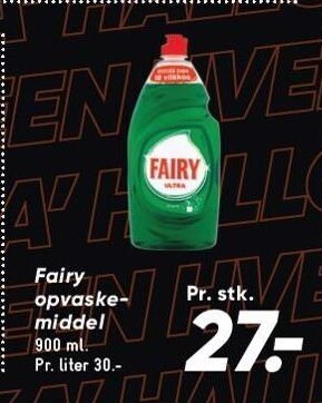 Bilka Fairy opvaskemiddel tilbud