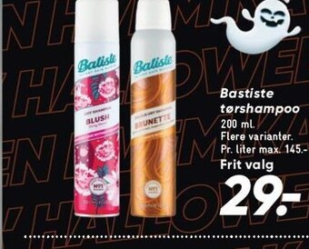 Bilka Batiste tørshampoo tilbud
