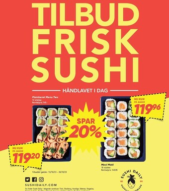 Bilka Tilbud frisk sushi tilbud