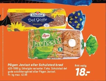 Bilka Pågen javisst eller schulstad brød tilbud