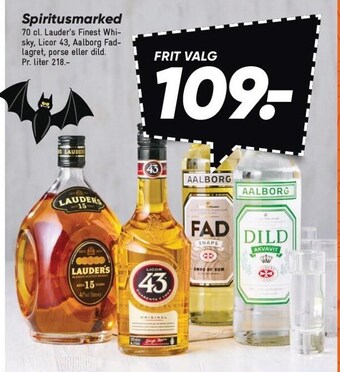 Bilka Spiritusmarked tilbud