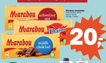 SuperBrugsen Marabou chokolade tilbud